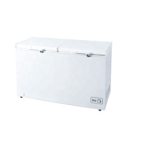 Freezer Dada Pintu Ganda Digunakan Tegak 450L, dengan Pintu Kaca Interior Opsional