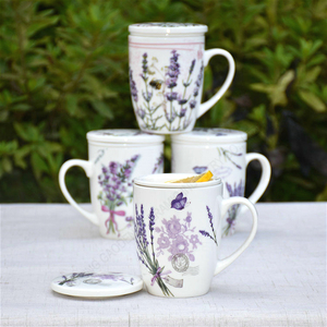 La <span class=keywords><strong>tazza</strong></span> in ceramica <span class=keywords><strong>con</strong></span> stampa floreale riutilizzabile personalizzata gaodeno ha una <span class=keywords><strong>tazza</strong></span> da tè <span class=keywords><strong>con</strong></span> filtro e coperchio <span class=keywords><strong>con</strong></span> <span class=keywords><strong>infusore</strong></span> - Product Image 5