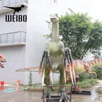 Modèle de dinosaure mécanique personnalisable pour parc d'attractions avec construction en silicone et métal pour une utilisation en intérieur/extérieur