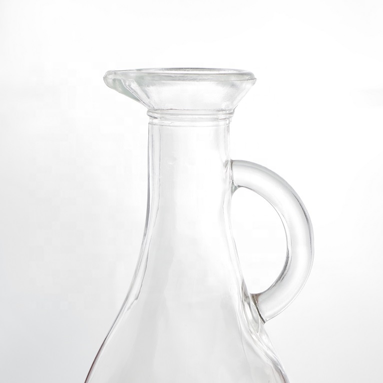 Bouteille D'Huile En Verre – Forme Carrée – Bec Verseur 500ml – Occasion