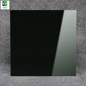 Buon Prezzo Gres Porcellanato levigato Super Nero 60x60 600X600 Super Nero Porcellana Lucido Pavimento di Piastrelle