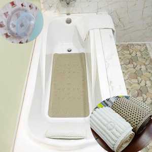 Tapis de bain en PVC avec ventouses, tapis de baignoire antidérapant 36x17 - Product Image 2