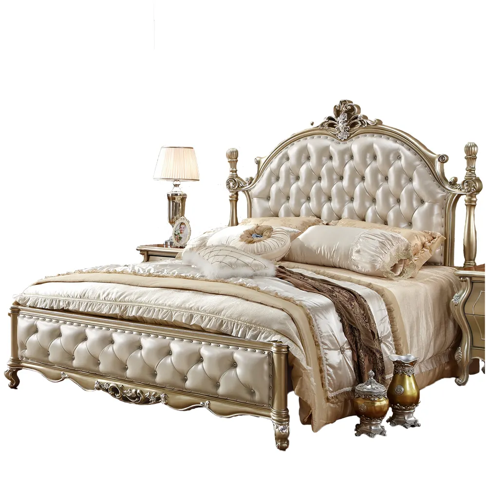 Italien Barock Design Holz Schlafzimmer möbel Set Kingsize-Bett/Palace Royal 0426