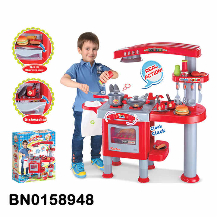 Cozinhar e assar conjunto Chef Set compatível com brinquedos de menina  compatível com 3-6 anos de idade meninos meninas jogos de culinária