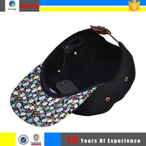 Barato negro leopard 5 panel sombreros <span class=keywords><strong>cap</strong></span> con logo - Product Image 4