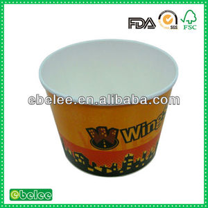 64 oz desechables <span class=keywords><strong>KFC</strong></span> papel pollo frito <span class=keywords><strong>cubo</strong></span> - Product Image 1