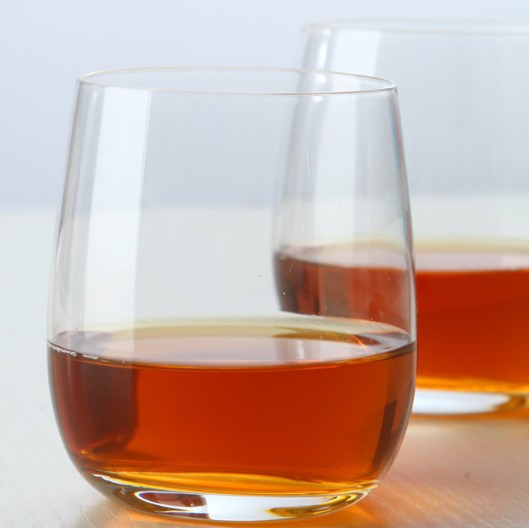OEM round shape clear wine glass cup whiskey glass tumbler stemless glass