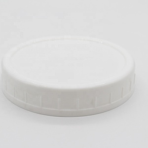 2019 New Design White Color 70mm Regular Mouth Plastic Mason Jar Lids