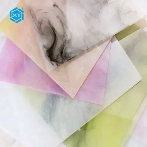 XINTAO Acrylic 100% Virgin 2mm Color Marble Patterned Acrylic Lamp Sheet For Lamp