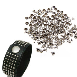 Punk Spikes Goujons Rond Plat Champignon Rivets Décoratifs DIY Set pour Vêtements Vêtements Sac Chaussures <span class=keywords><strong>Rivet</strong></span> En Cuir - Product Image 6