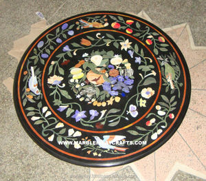 Marble Coffee Table Top, Marble Dining Table Top, Pietra Dura Table - Product Image 1