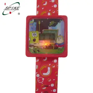 Cartoon Spongebob Kids Glow In Dark Watch Led Kids Watch