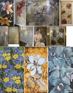 Hotsale bagno mosaico di <span class=keywords><strong>piastrelle</strong></span> di casa smaltato fiore immagine mattonelle di mosaico - Product Image 6