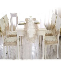 Fundas redondas de encaje para mesa de Navidad, manteles vintage para comedor, venta al por mayor