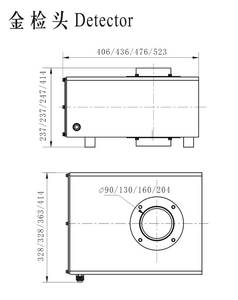 Toz granülleri için tartım ve JW-GX200-1-1 destekleyen paketleme makinesi bırakılan gıda <span class=keywords><strong>Metal</strong></span> dedektörü - Product Image 5