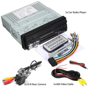 Autoradio Podofo <span class=keywords><strong>BT</strong></span> 1Din con Schermo Touch HD Retrattile da 7 Pollici, MP5, SD, FM, USB, 8 LED IR, Telecamera Posteriore - Product Image 6