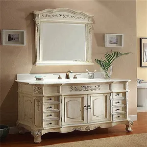 现代浴室柜定制新设计浴室家具与镜子