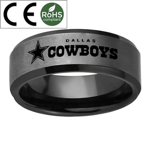 Anel esportivo <span class=keywords><strong>dallas</strong></span>, <span class=keywords><strong>cowboys</strong></span> campeonato preto de tungstênio - Product Image 6