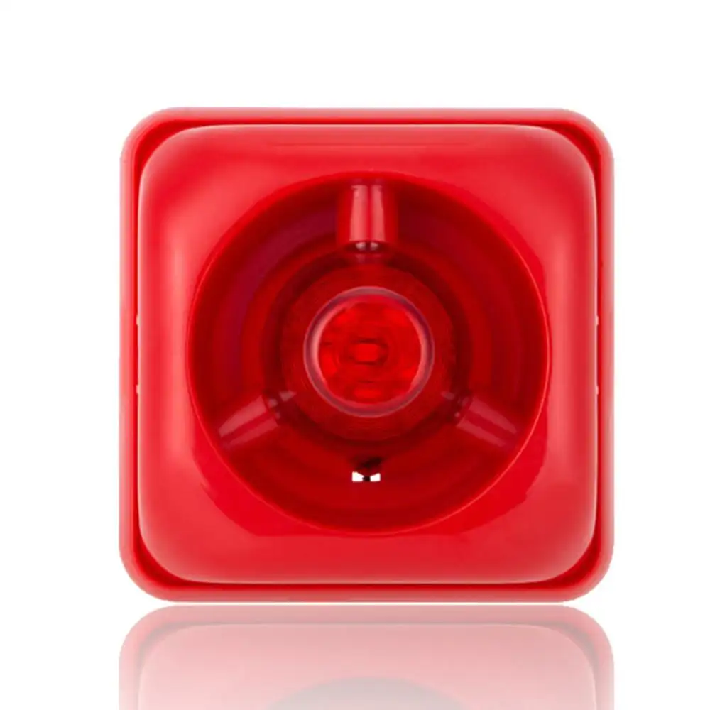 Factory Offer High Volume 12V Volt 150Db Alarm Siren With Strobe Light、Mini Fire Alarm Siren Horn