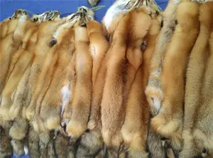 2017 免费送货批发红狐动物隐藏自然色红狐毛皮皮肤