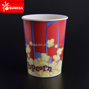 Caja biodegradable <span class=keywords><strong>de</strong></span> Papel kraft para palomitas <span class=keywords><strong>de</strong></span> maíz, cubo para película nocturna, 46oz - Product Image 5