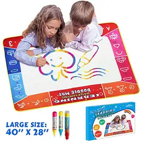 Aqua Magic Water Doodle Mat Kids Learning Toys with 3 Magic Pens, 40 Inches X 28 Inches