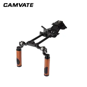 CAMVATE Pro Camcorder Schulter Rig Mit Manfrotto QR Grundplatte ARRI Rosette Dual Handgriff