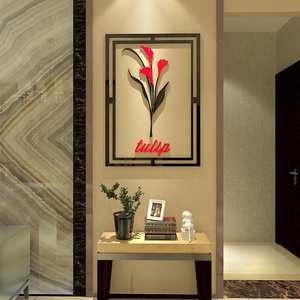 Cornice decorativa adesivo murale fiore di peonia <span class=keywords><strong>per</strong></span> divano sfondo sala da pranzo arte murale decorazioni murali - Product Image 3