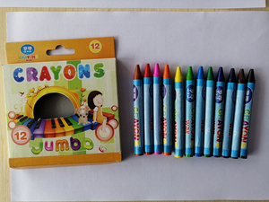 Crayons à cire classiques de couleur personnalisée avec <span class=keywords><strong>logo</strong></span> professionnel, 6 couleurs, crayons personnalisés imprimés - Product Image 6