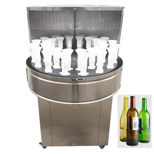 Factory Direct Sale Semi Automatic 32 Nozzles Glass Plastic Bottle Bottles Wash Washing Machine