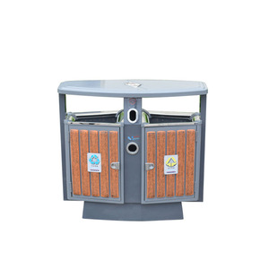 Gỗ Sơn Thép Hai Bên Tái Chế Rác Thùng Rác - Product Image 2