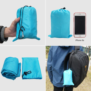 WOQI Tapis de pique-nique extérieur compact résistant au sable Poncho de pluie Grande couverture imperméable Couverture de sol Couverture de poche - Product Image 6