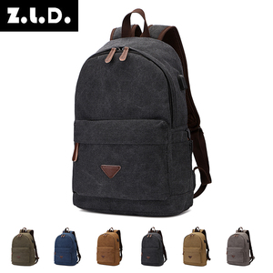Solid Color School <strong>Laptop</strong> <strong>Backpack</strong> Outdoor Canvas <strong>Backpack</strong> Women Vintage Business <strong>Backpack</strong> <strong>Laptop</strong> - Product Image 2