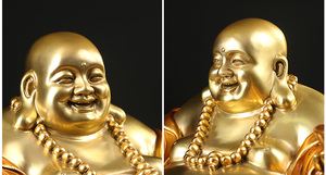 Commercio all'ingrosso di alta qualità Fengshui antico 39 CM piccole <span class=keywords><strong>statue</strong></span> di <span class=keywords><strong>Buddha</strong></span> che ride felici in vendita - Product Image 5