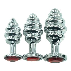 <span class=keywords><strong>Plug</strong></span> Anale in Metallo Filettato, Giocattolo Sessuale, Stimolatore Anale - Product Image 4