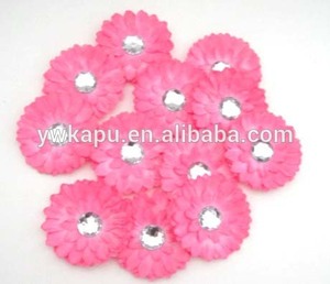 Pulgadas <span class=keywords><strong>2</strong></span> falso flor de la margarita, margarita flores artesanales, pequeñas flores de tela - Product Image 1