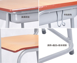 ชุดโต๊ะนักเรียนพร้อมเก้าอี้ ทำจากไม้อัดชั้นกลาง สำหรับขาย - Product Image 3