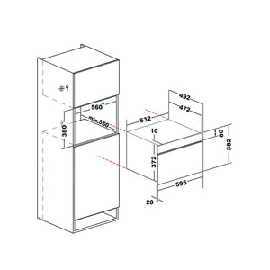 Lò Vi Sóng Tích Hợp 900W 34L Với Lò Nướng Lò Vi Sóng Đối Lưu Cho Gia Đình - Product Image 3