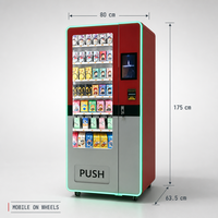 Distributeur automatique de cartes à collectionner Pokémon avec paiement par QR code et monnaie, pour cartes mystères commerciales