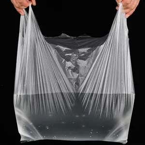 Competitive Price HDPE/LDPE Thank You Bags Custom Plastic Shopping Bag T-Shirt Plastic Bags