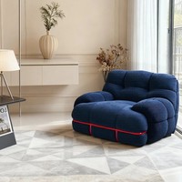 Vente directe usine : Canapé Hippo – Style vintage moderne et minimaliste pour salons, chambres et balcons ; Design créatif en tissu, idéal pour la location.