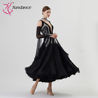 B-22135 personnalisé nouvelle robe de danse de salon standard international robes de danse de salon en soie perlée de haute qualité à vendre