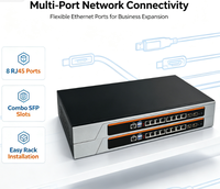 Routeur d'entreprise 10 ports avec contrôle intelligent du trafic, VPN, pare-feu et gestion de réseau pour les PME et les bureaux
