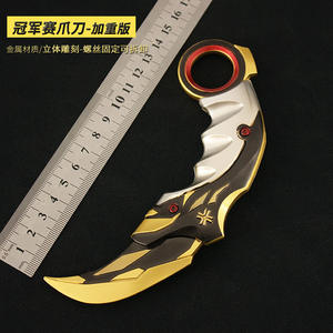 6 warna 16cm kualitas tinggi VA cakar pisau Vandal kulit bundel Model pedang paduan sebagai hadiah promosi - Product Image 2