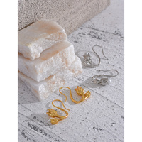 JINYOU 1398 Mode Künstliche Perlen Tulpe Blumen ohrringe 18 Karat PVD Gold Farbe Charme Kupfer Modeschmuck Gala Geschenk