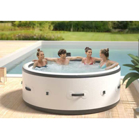 Bains à remous débordement infini et extérieur gonflable deux personnes bain à remous Massage sexy sauter bain à remous