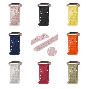 Correa de Reloj con Diseño Tallado Hueco, Dibujos Animados para Niñas, Bonita Garra del Diablo, 38 mm, 44 mm, Silicona, Cierre de Mariposa - Product Image 5