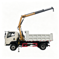 Grue à flèche pliante hydraulique SQZ200, capacité de 8 tonnes, rayon d'action de 11,5 m pour le chargement et le déchargement de marchandises sur site