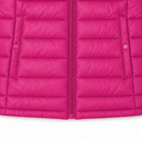 Veste matelassée légère à capuche pour femme Boying, coupe ajustée, manteau d'hiver fuchsia, parka rembourrée, OEM ODM, vente en gros