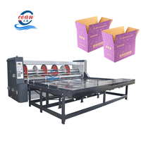 Machine semi-automatique de découpe rotative pour carton ondulé, machine de découpe et de rainurage pour boîtes en carton ondulé